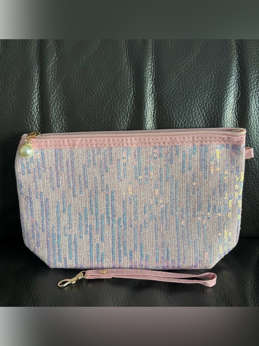 Sequins Makeup Bag Wristlet Clutch - Pick 1 - Picture 5 of 5